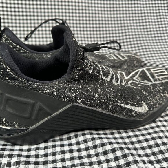 Nike React Metcon Mens Black & White Speckle Slip On Streetwear Running Sneakers - Picture 6 of 7
